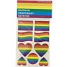 Artigos divertidos PRIDE Tatuagens Bandeira LGBT