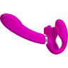 Vibrador Doble Strap-On Pretty Love Valerie com 12 Vibrações