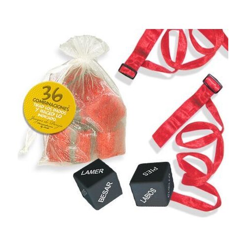 Kit de Ataduras INEDIT com Dados e Bolsa Organza