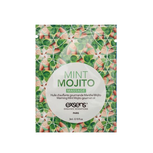 Warming Gourmet Massage Oil Mint Mojito Sachet 3 ml.