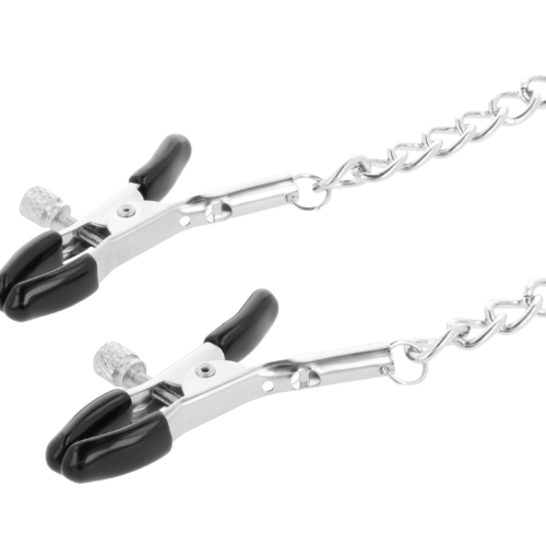 Collar com Grampões de Mamilo DARKNESS - Estilo ousado para bondage