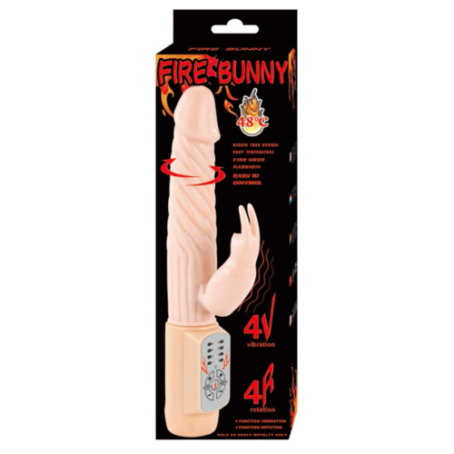 Vibrador BAILE Fire Bunny Rotator com Sistema de Fogo