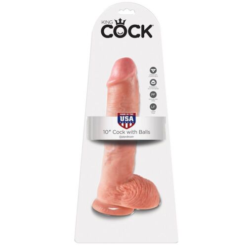 Dildo King Cock 10 com Testículos - Realismo Total