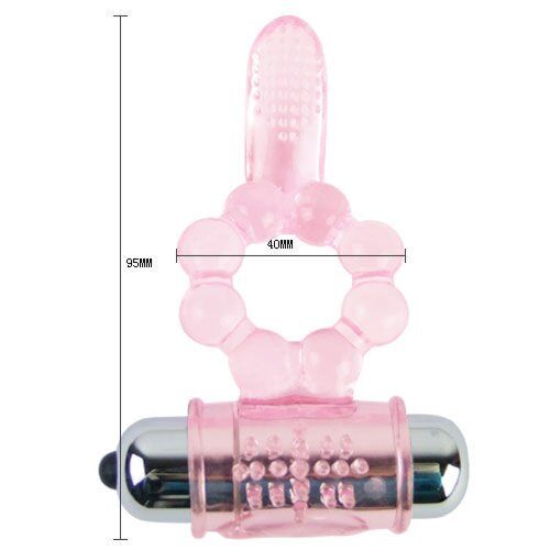 Anel de Silicone Baile com Vibração e Estimulação Dupla