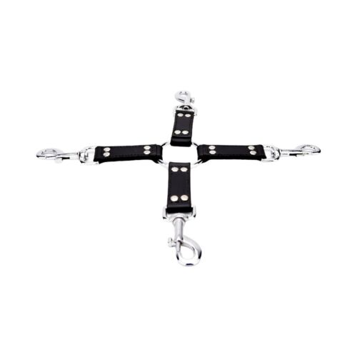 Restrições Bound Leather 4 Way Hog Tie para segurança