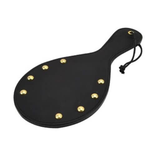 Paddle Bound Nubuck Leather com Detalhes em Latão