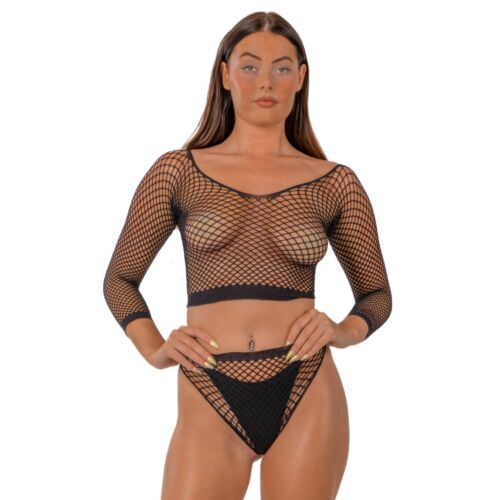 Conjunto de Lingerie Lace by LJ com Cropped e Cuecas