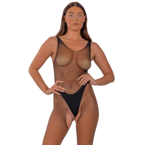 Bodystocking Lace by LJ Abertura Crotchless