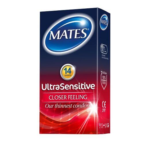 Preservativos Mates Ultra Sensitive 14 Pacote