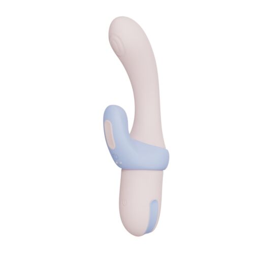Vibrador Rabbit Mina Orbit 2 em 1 com Anel Peniano
