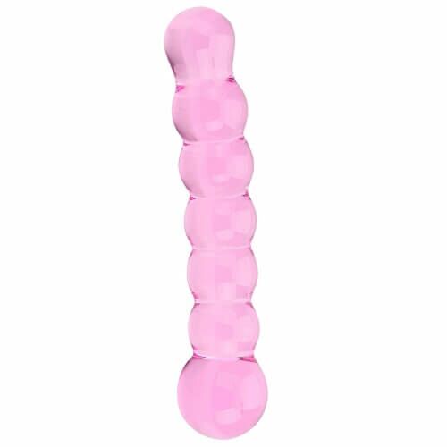 Dildo de Vidro Spectrum Ribbed 17 cm com texturas