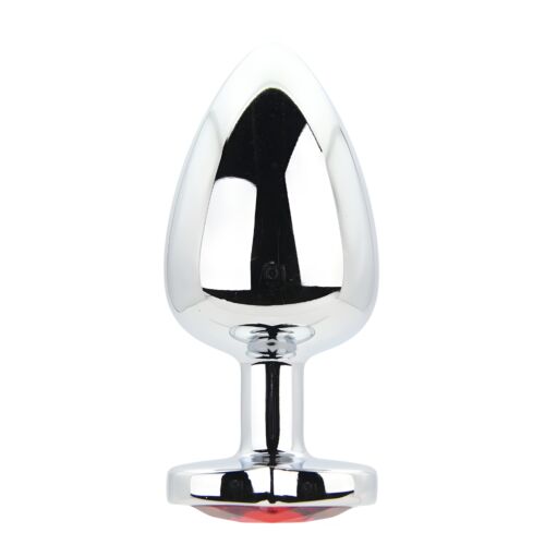 Butt Plug Toosh Heart Shaped Large com base em jóia Rojo