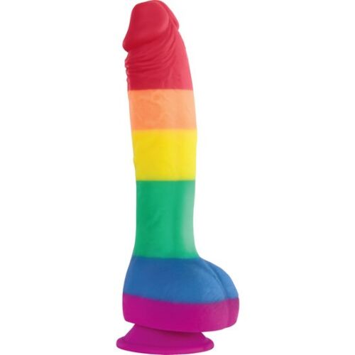 Cores 21,5cm dildo edição orgulho