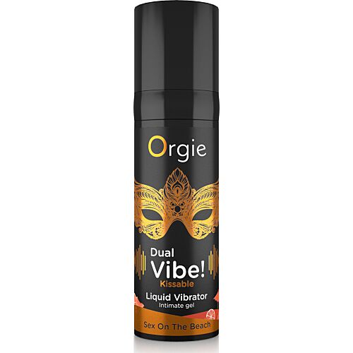 Gel Estimulante Orgie Dual Vibe com Sabor Tropical
