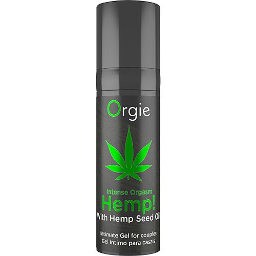 Gel Íntimo Orgie Hemp! Intense Orgasm 15 ml com Efeito Calor