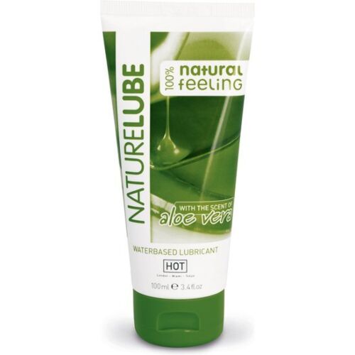 Lubrificante à Base de Água HOT Nature Lube com Aloe Vera 100 ml