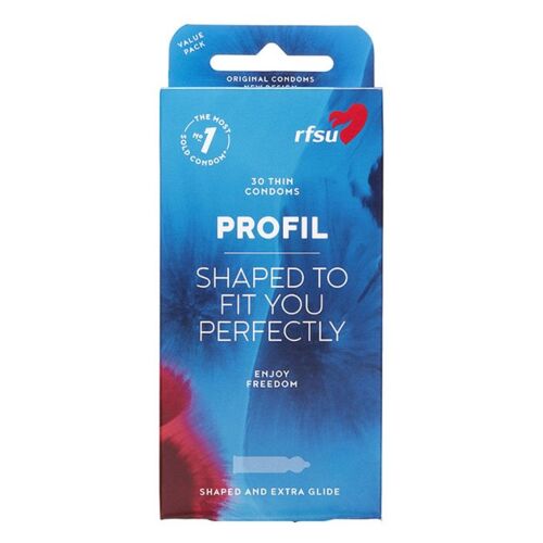 Preservativos RFSU Profil 10 unidades, formato anatómico