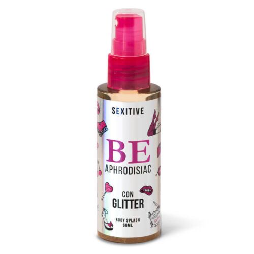 Be Body Splash SEXITIVE — Bruma com Feromonas e Glitter