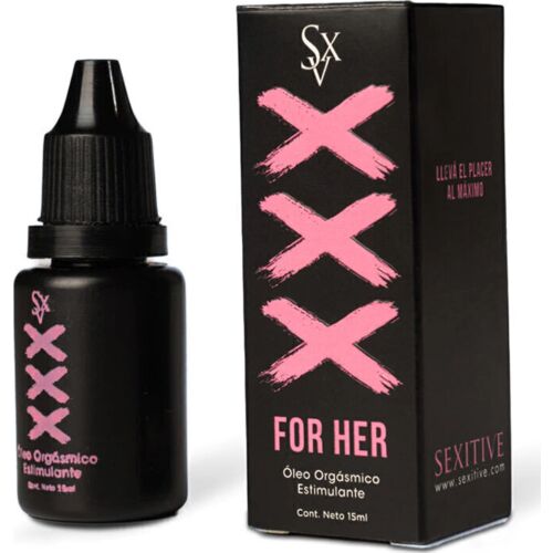 Óleo Íntimo SEXITIVE XXX For Her - Sensibilidade Aumentada