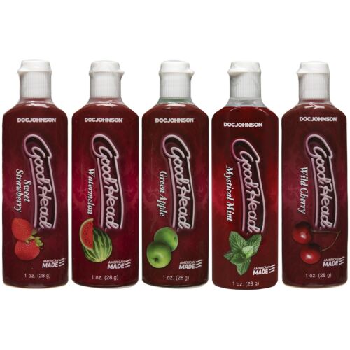 Géis de Sabor Doc Johnson Good Head 5 Pack