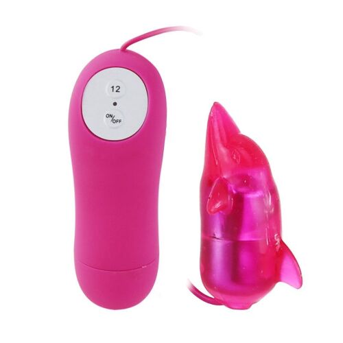 Mini vibrador BAILE Cute Secret Dolfin com controlo simples