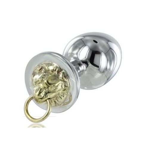 Plug Anal METAL HARD Tigre com Argola de Sujeição