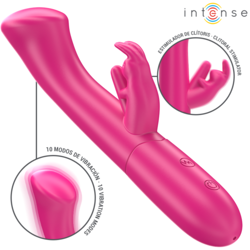Vibrador Rabbit INTENSE Julieta 18,6 cm com 10 vibrações