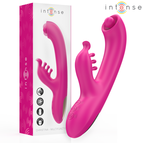 Vibrador Rabbit Intense Christina Multifunção 22.5 cm