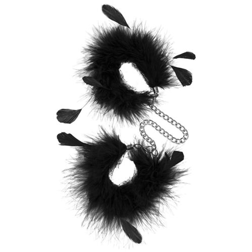 Algemas S Pleasures Feather Cuffs com plumas