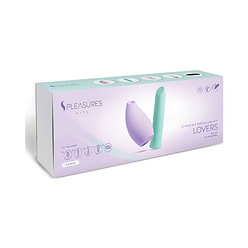 Kit de brinquedos S Pleasures Lovers Kit com estimulador e bala vibradora