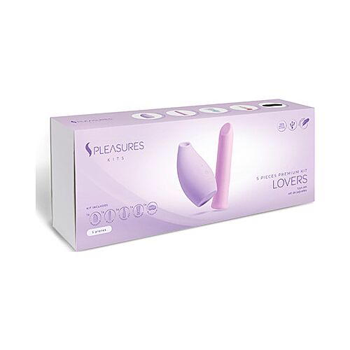 Kit de Amantes S Pleasures com Estimulador e Bala Vibradora