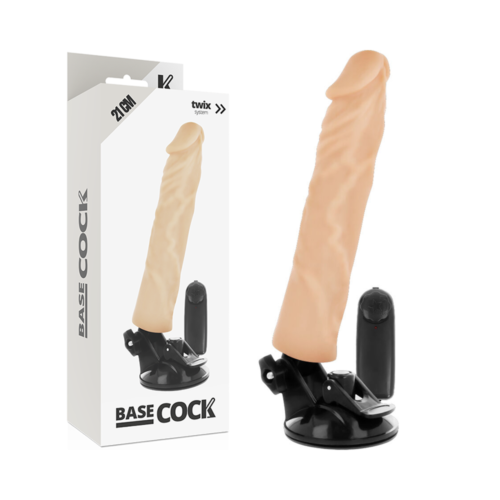 Vibrador Realístico BASECOCK 21 cm com Controle Remoto