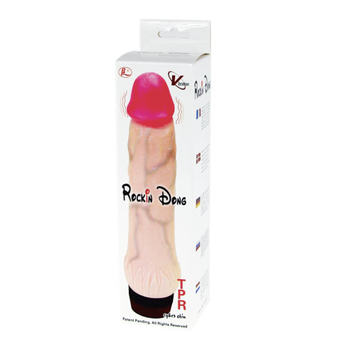 Vibrador Realista Baile Rockin Dong com Eixo Flexível