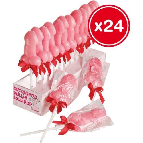 Pirulito SPENCER & FLEETWOOD Willi Suculento com Lazo Vermelho