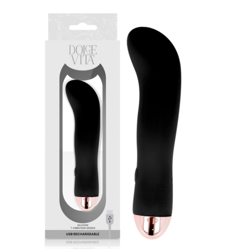 Vibrador Dolce Vita Rechargeable Black 7 Velocidades
