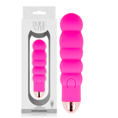 Vibrador Dolce Vita Six Pink 7 Modos de Vibração