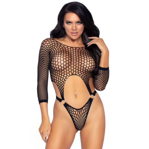 Bodysuit Leg Avenue com detalhe de O-ring