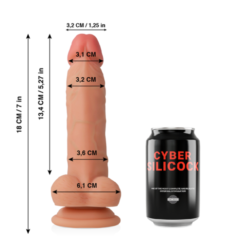 Dildo Cyber Silicock Jude 18 cm - Realismo e conforto
