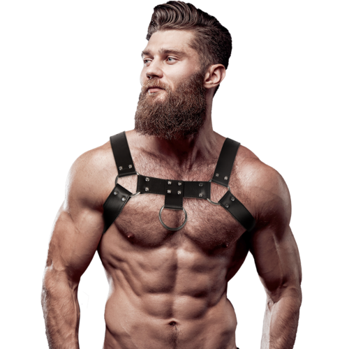 Arnês Masculino Fetish Submissive Attitude - Couro Ecológico