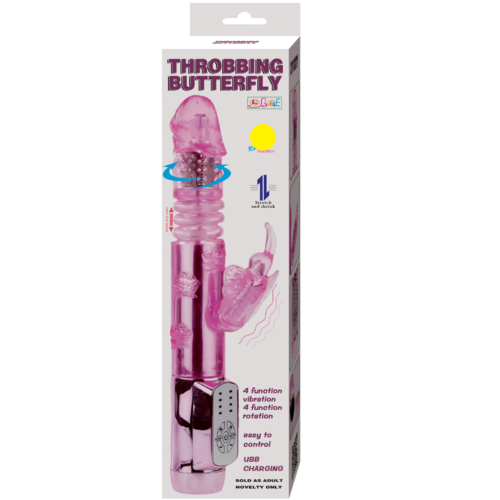 Vibrador Rabbit BAILE ROTATIONS Throbbing Butterfly com rotação dupla