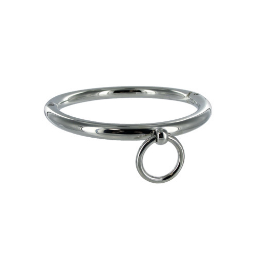 Colar BDSM Metal Hard 18cm com Anel para Submissão