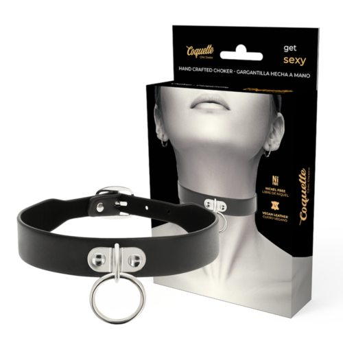 Collar Fetiche Coquette Chic Desire com Couro Vegano