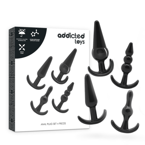 Plug Anal ADDICTED TOYS Set 4 Plugs com alta flexibilidade