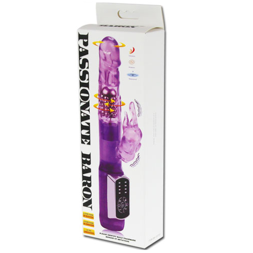 Vibrador Rabbit BAILE ROTATIONS Passion Baron com painel retroiluminado
