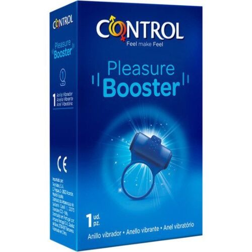Anel Vibrador CONTROL Pleasure Booster com Cabeçal Estimulante