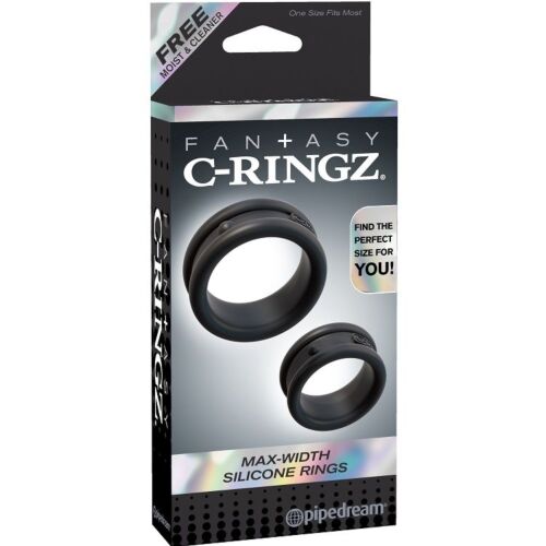 Anéis de Silicone Fantasy C-Ringz Max Width para Ereções Prolongadas