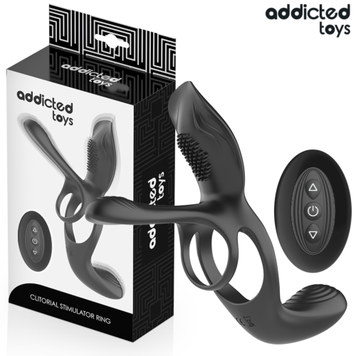 Anel Vibratório Addicted Toys com Estimulador Clitoriano