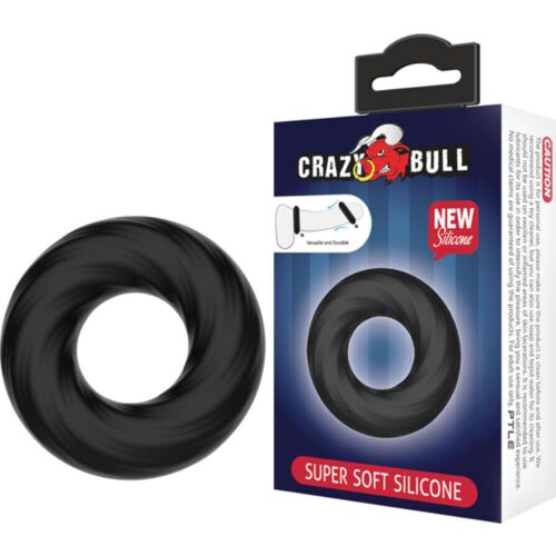 Anel de Silicone Crazy Bull Espiral para Homens