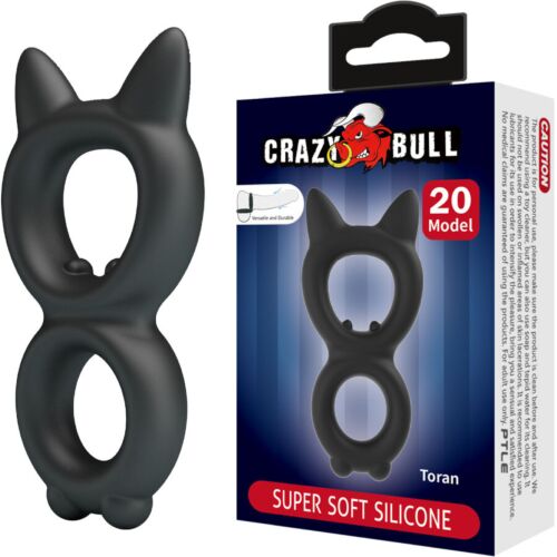 Anel Duplo Silicone Crazy Bull Modelo 20 com Ajuste Firme