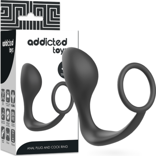Plug Anal ADDICTED TOYS com Anel de Silicona